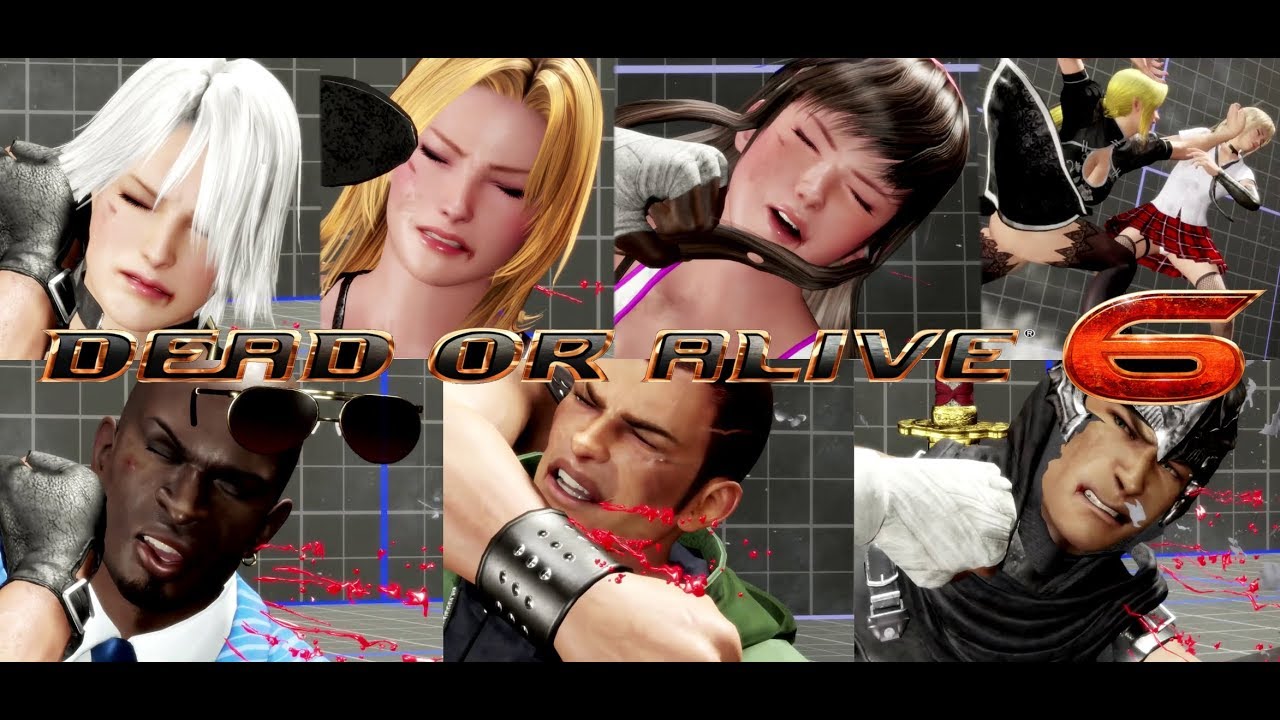 {60FPS} Dead or Alive 6 All Standard Character Reactions [Break Blow Receivers] (Face shots)