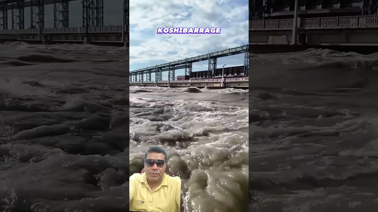 Kosi Barrage Flood 2026 | Kosi River ka Khatarnak Baadh 😱 | Dangerous Flood Viral Video