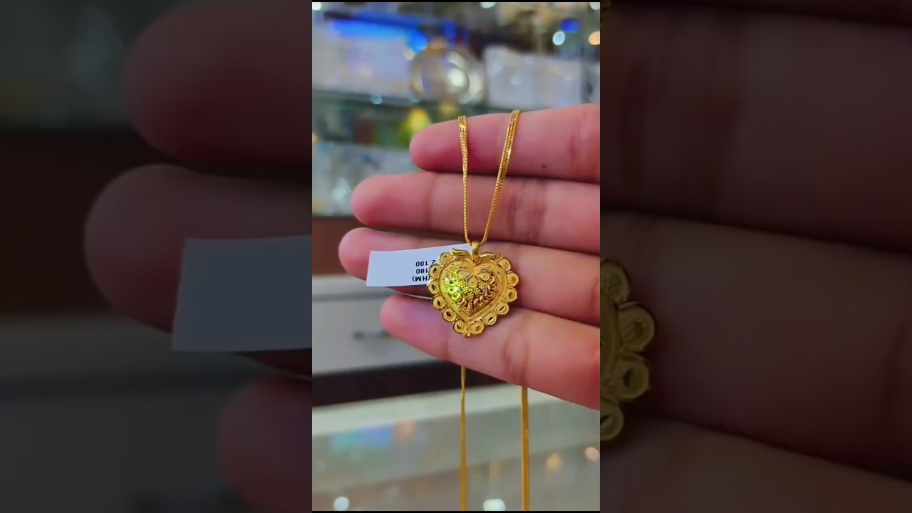 ladies chain aur locket ka design mangalsutra aur chain ka design VIP 916 gold