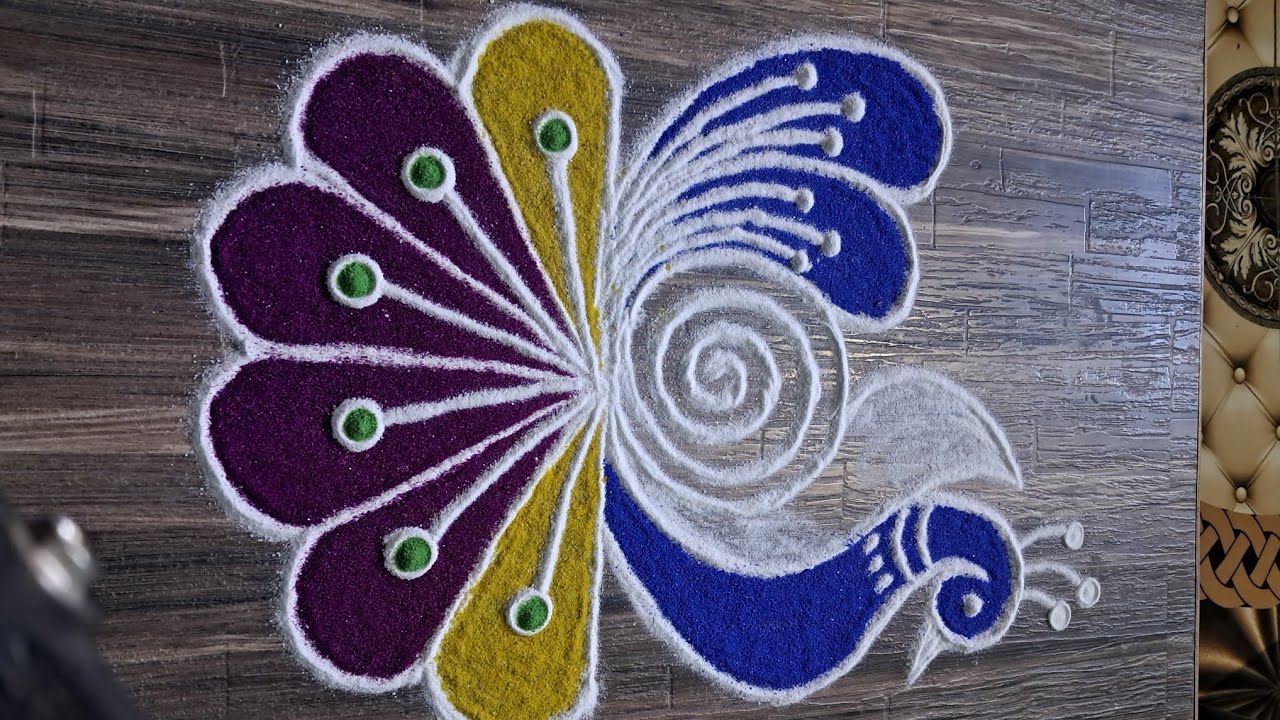 Freehand rangoli design 