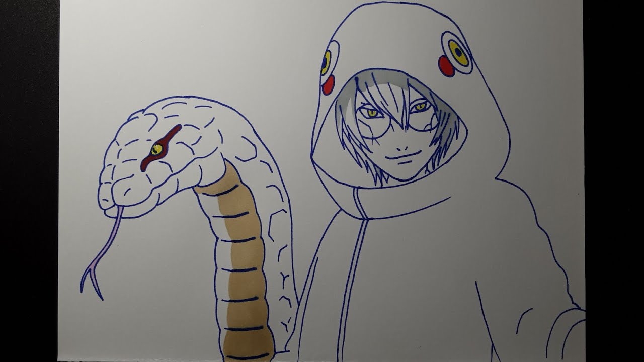 How to draw Kabuto | Naruto | draw 42