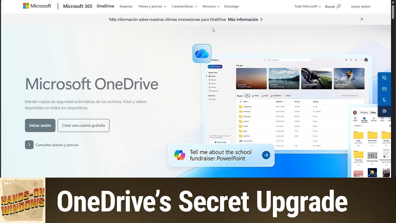 Новое приложение OneDrive — секретное обновление OneDrive
