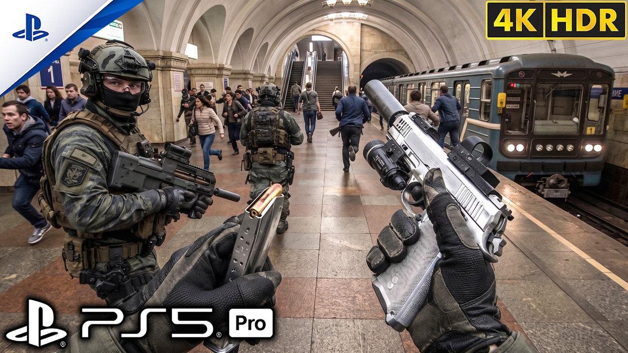 (PS5) Siły specjalne na polowaniu w metrze | Ultrarelistyczna rozgrywka [4K60FPS] Call of Duty MW3