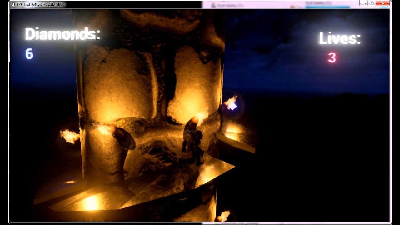 2.5D platformer on Unreal Engine 4 - test 03 - tower climb