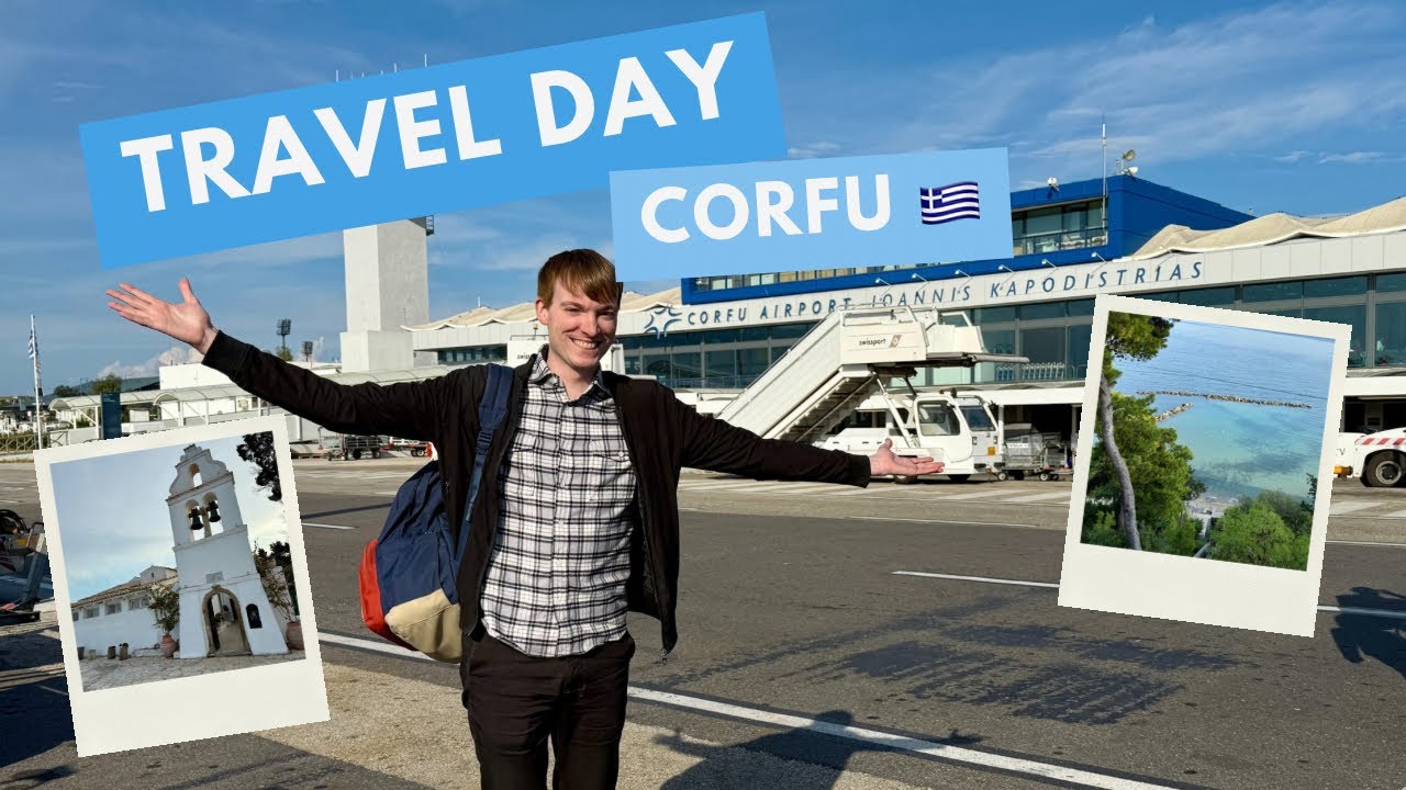 TRAVEL DAY TO CORFU! ✈️ Corfu Holiday Palace Hotel, mosquitos, cats, food and James Bond 😎