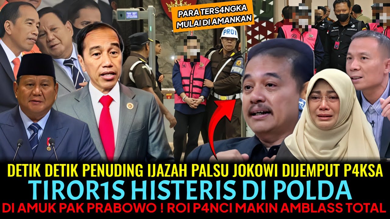 PENUDING IJAZAH PALSU JOKOWI DIJEMPUT P4KSA❗TORIRIS HISTERIS DI POLDA😂RO1 CS BABAK BELUR DISIDANG