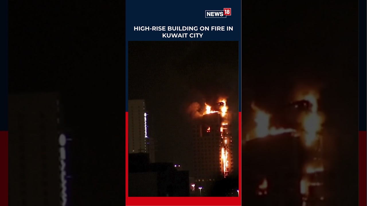High-Rise Building on Fire in Kuwait City Amid Wave of Iranian Drone Attacks | Middle East | N18S