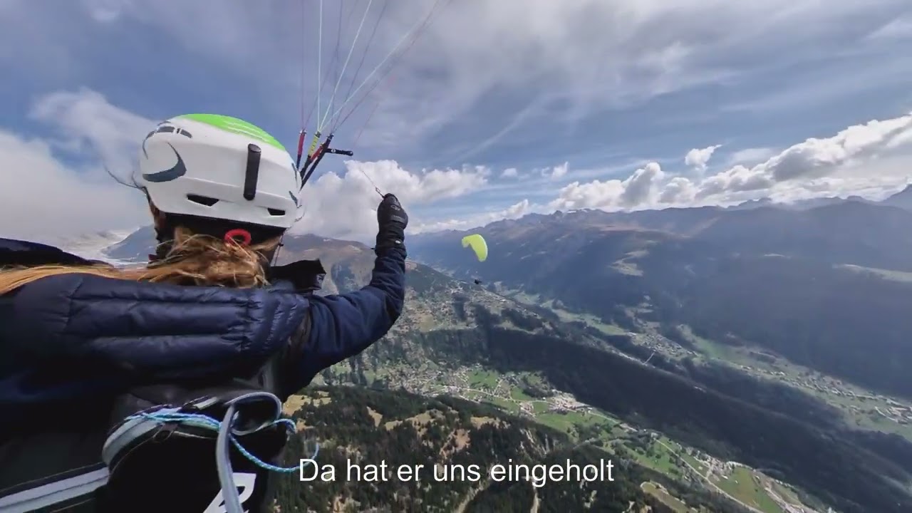 Wallis Gleitschirmflug/Paragiding letzter Tag mit Freunden