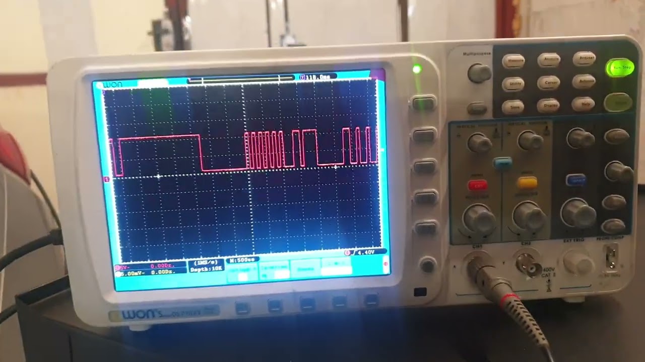 oscylogram sygnalu lin z bcm