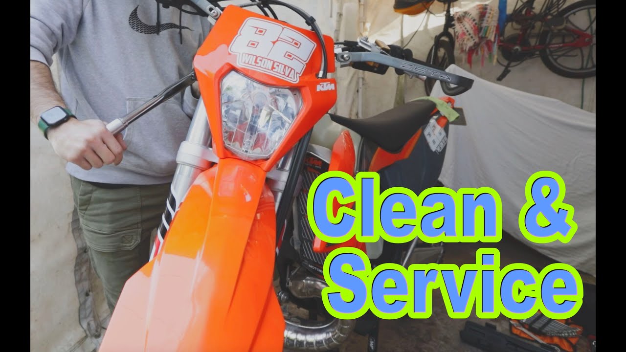 Ktm 250 exc tpi Clean & Service