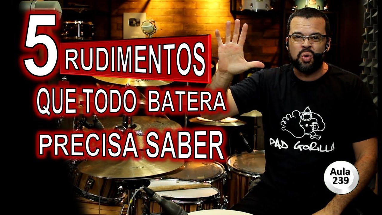 5 Rudimentos que todo Baterista Precisa Saber