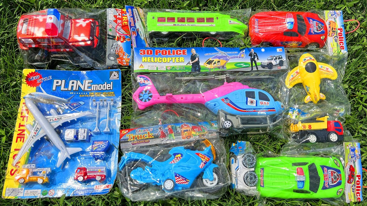 Unboxing after Searching of Some Gorgeous Toy Vehicles | Police Helicopter & Cars, Bullet Train etc