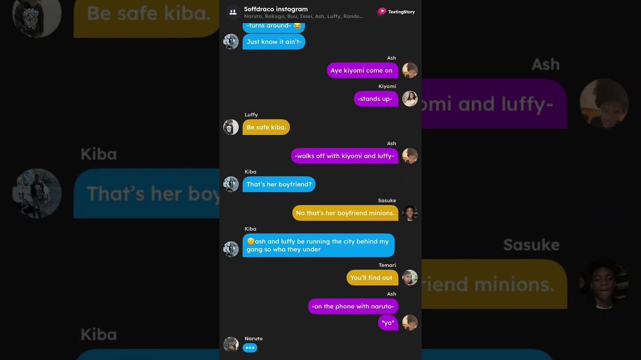 Hood Naruto, I changed ||naruto texting story||