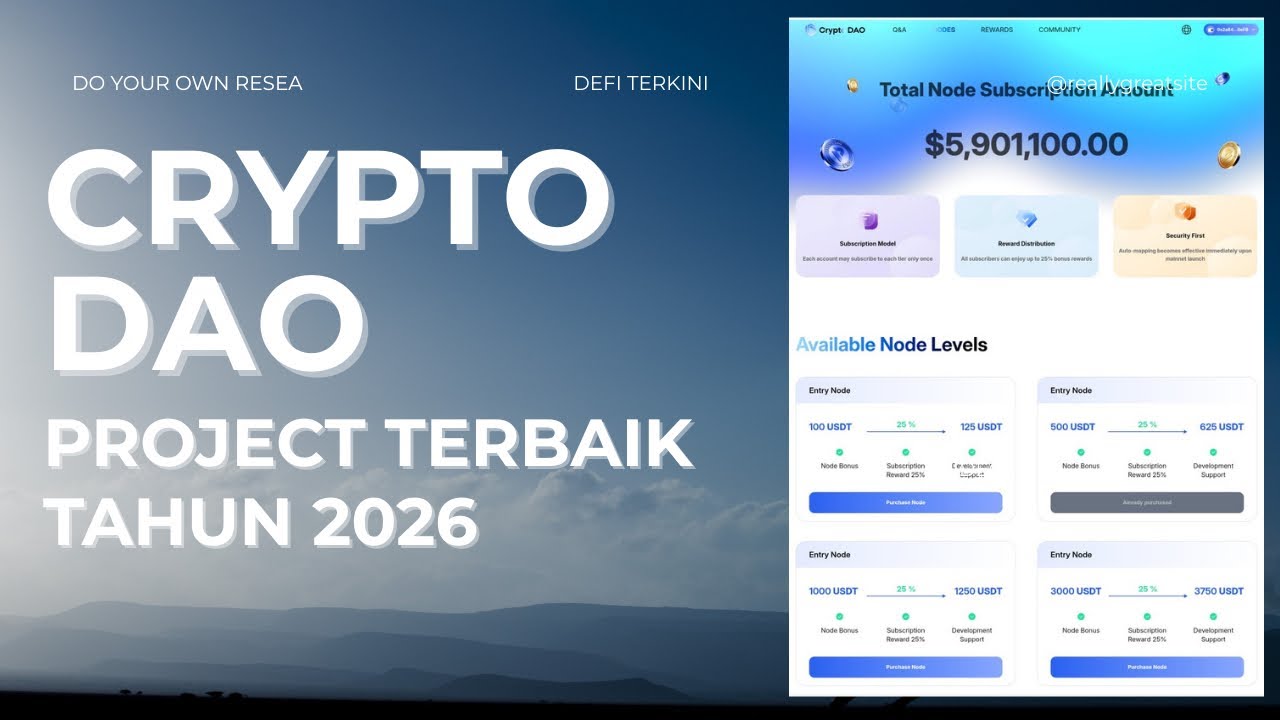 CRYPTO DAO, ONE OF THE BEST PROJECTS OF 2026!!!
