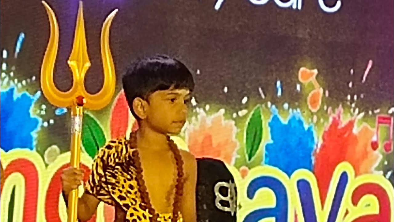 BHUVIK ADITYA Shiva dance performance.. annual day celebration 