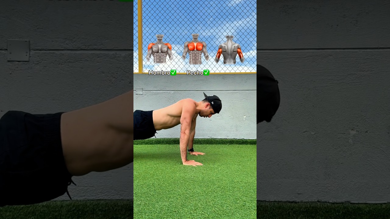 Flexiones Para Hombro, Pecho Y Brazo✅ #fitness #viral #pushup