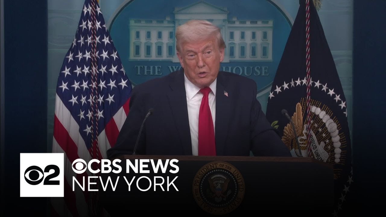 President Trump holds wide-ranging news briefing to mark 1 year in office