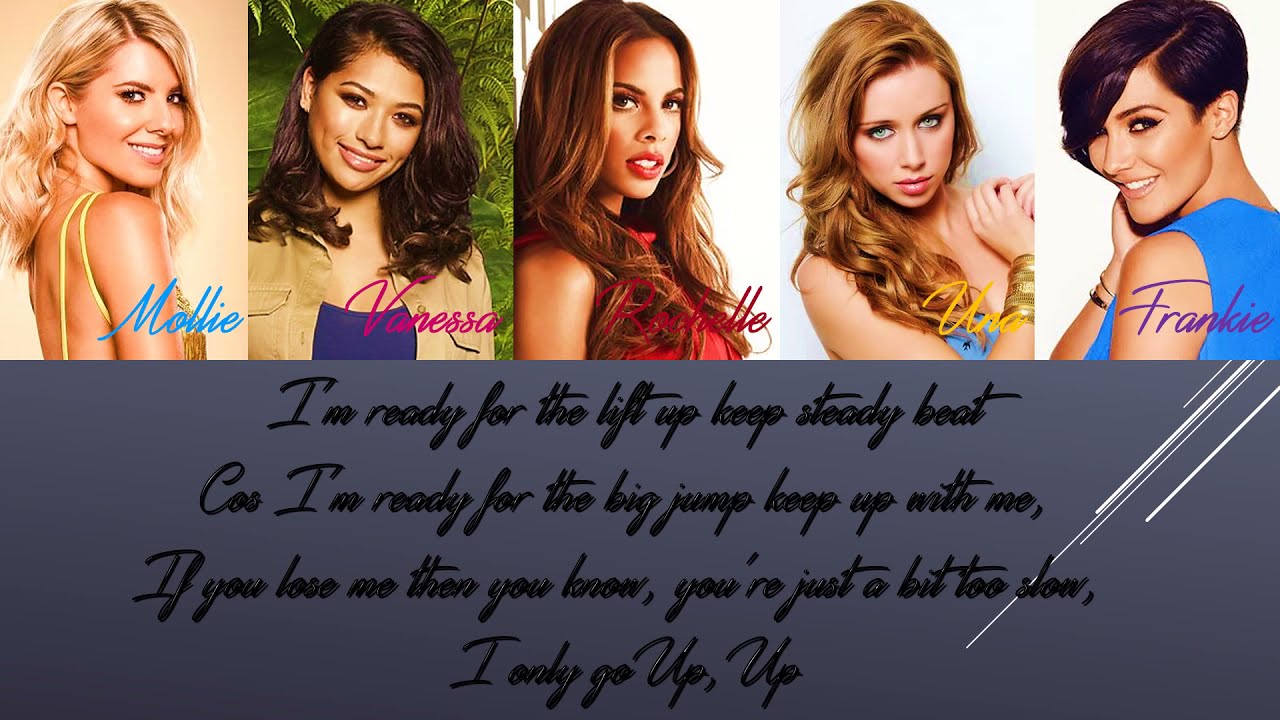 The Saturdays - Up (Lyrics In Colors)