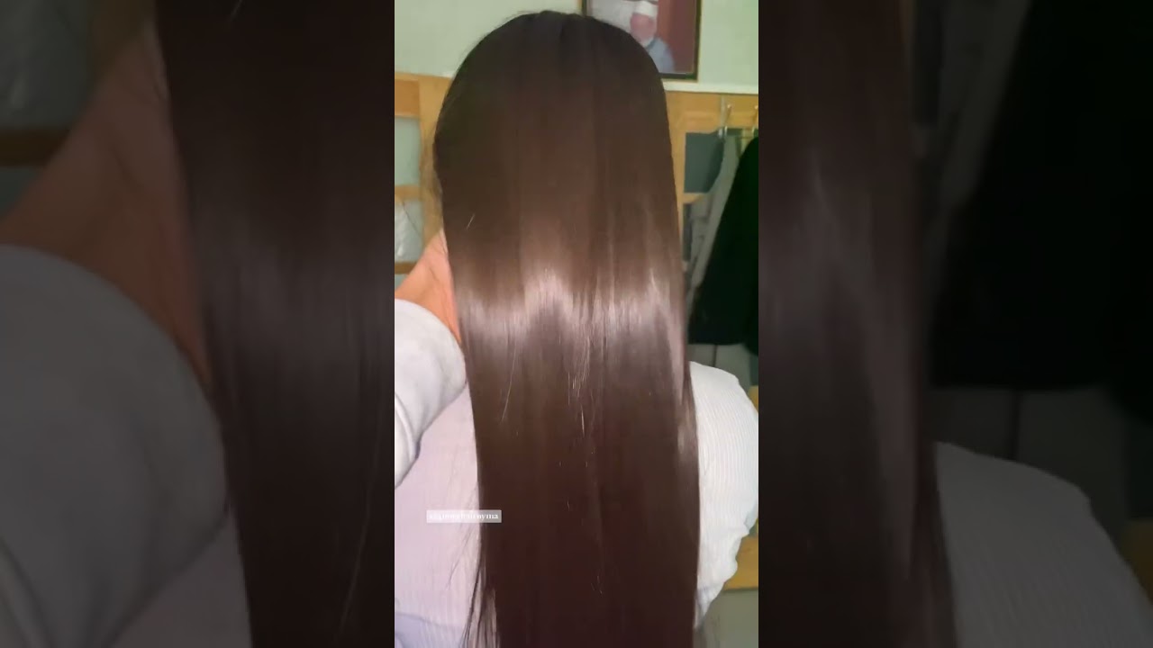 Des cheveux lisses et d’une brillance extrême 🤩  