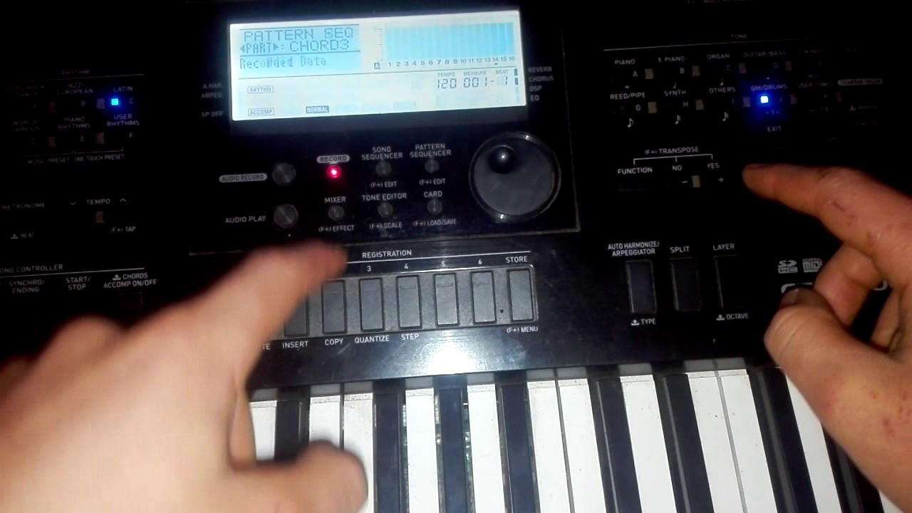 Cómo modificar ritmos en el ctk-7200 o el wk-7600