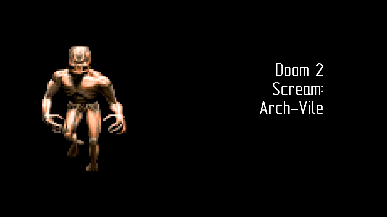 I think I've found the source files of Arachnotron and Arch-Vile death screams.