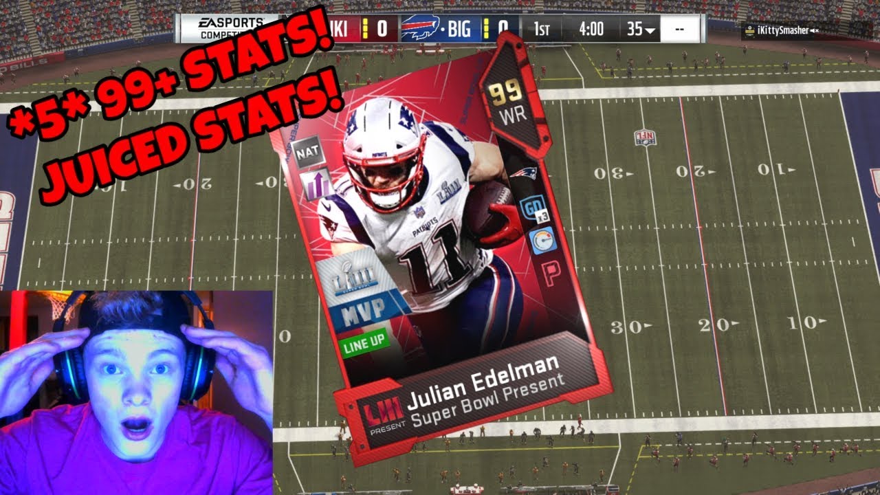 99 OVERALL SUPER BOWL MVP JULIAN EDELMAN GAMEPLAY! | MADDEN 19 ULTIMATE TEAM GAMEPLAY | #ROADTO10K