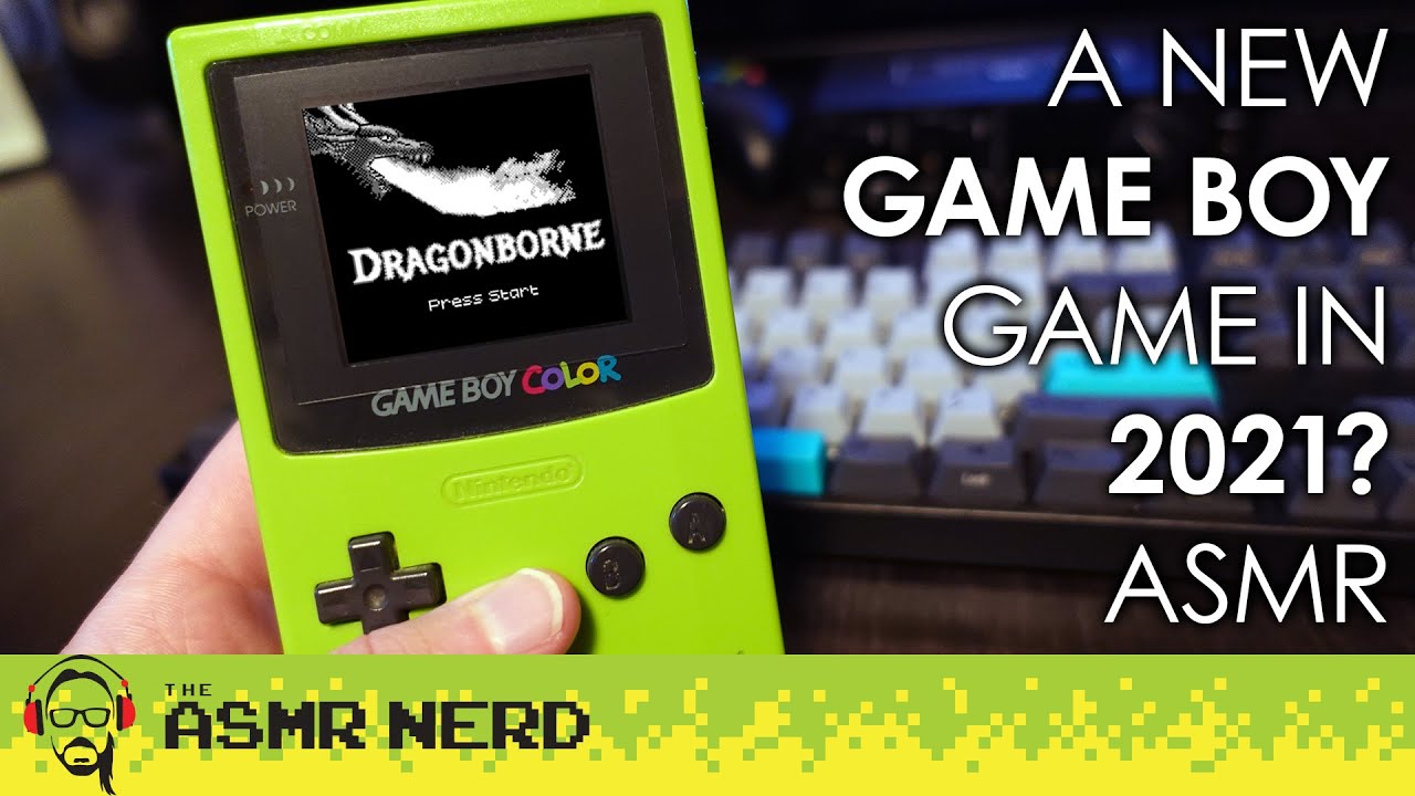 ASMR | Dragonborne, a NEW Game Boy Game in 2021! 🤯 (ear to ear whispering, controller sounds)
