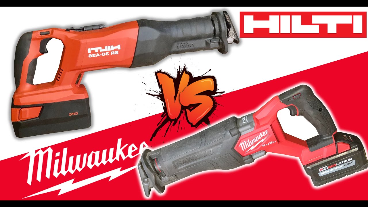 HEAD TO HEAD - RECIPROCATING SAW - HILTI vs MILWAUKEE Sawzall (SR 30-A36 vs 2821-20)