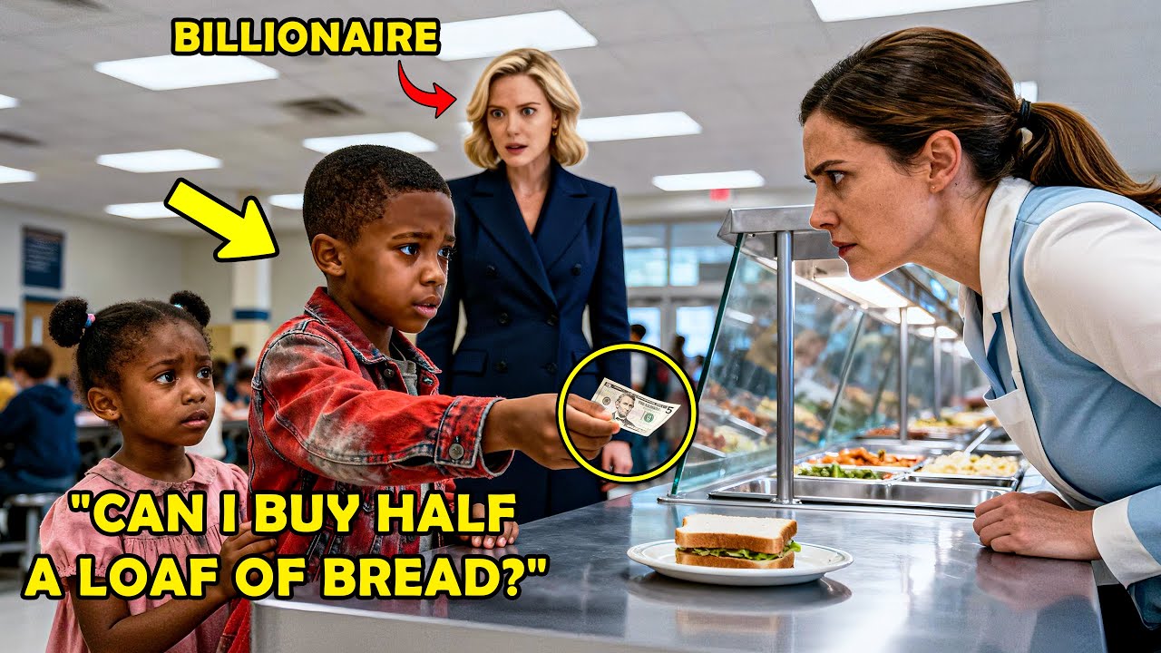 A Sad Black Boy Couldn’t Afford a Bread for His Sister, Unaware a Billionaire Woman Saw Everything