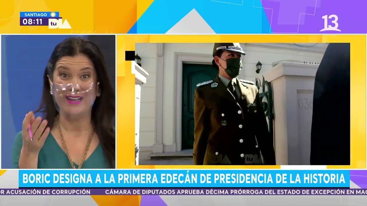 Boric designa a la primea edecán de presidencia de la historia. Tu Día, 2022.