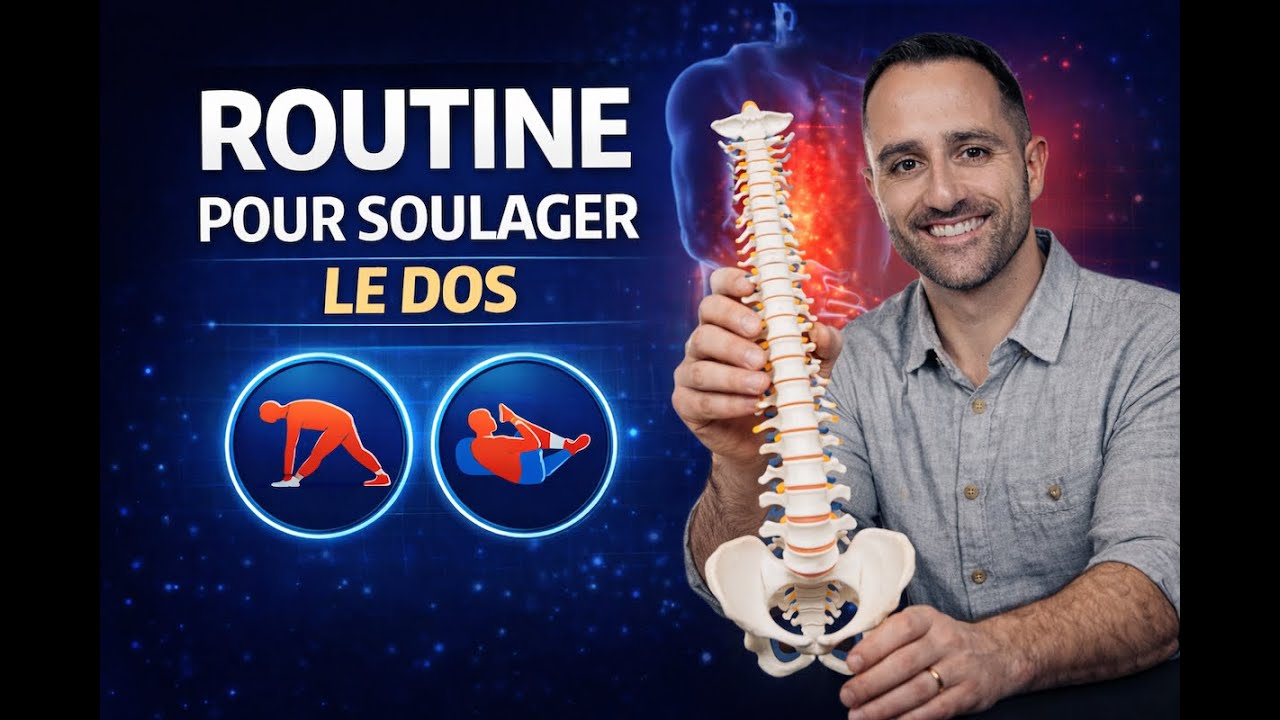 Soulage ton DOS avec cette ROUTINE : contrôle, GAINAGE, relâchement !