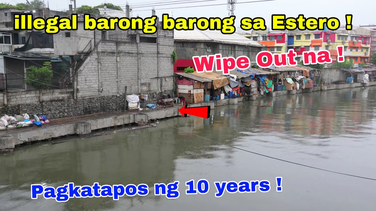 Unting unti na demolish na mga Barong Barong sa Estero De Vitas Manila !  Rd10 smokey Mountain