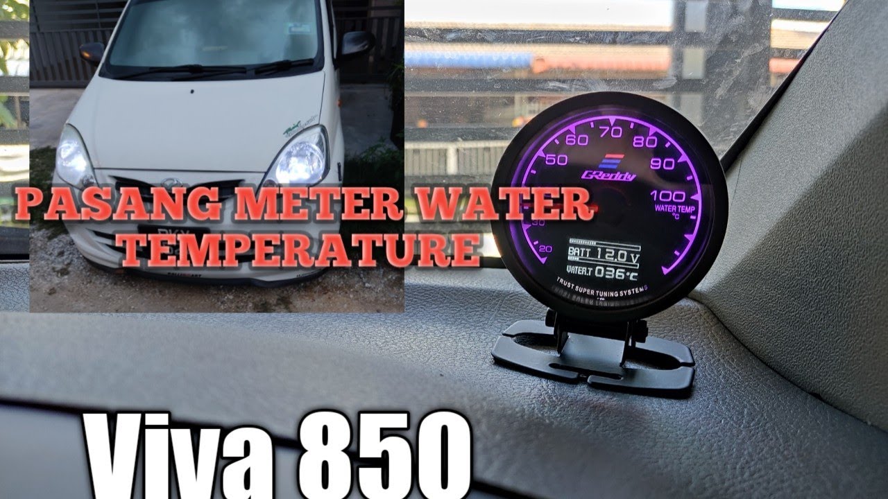 Pasang meter water temperature di Viva 850