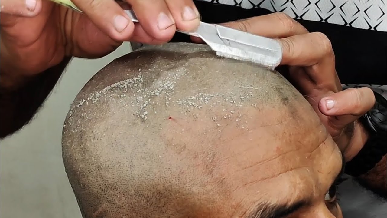 #head shave ASMR relaxing tutorial zaibi Barber shop shorts