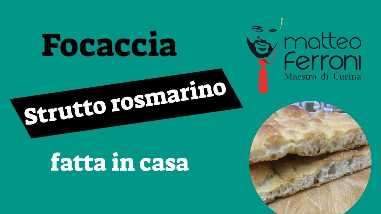 Focaccia strutto e rosmarino fatta in casa con Matteo
