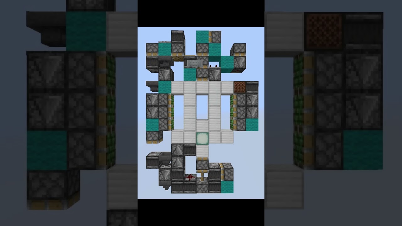 Minecraft 1 Wide 3x3 Seamless Glass Door [1.19.4]