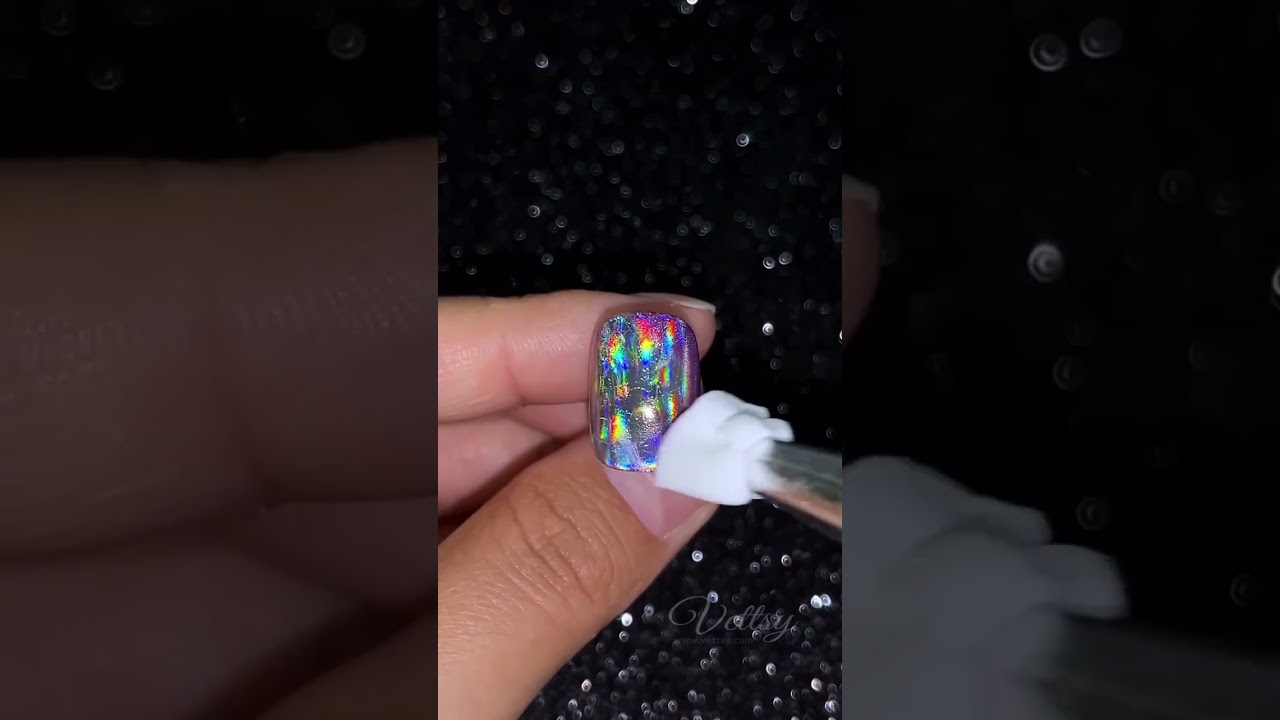 🌈 3D Textured Holo Butterfly Nail 💅 What Do You Think