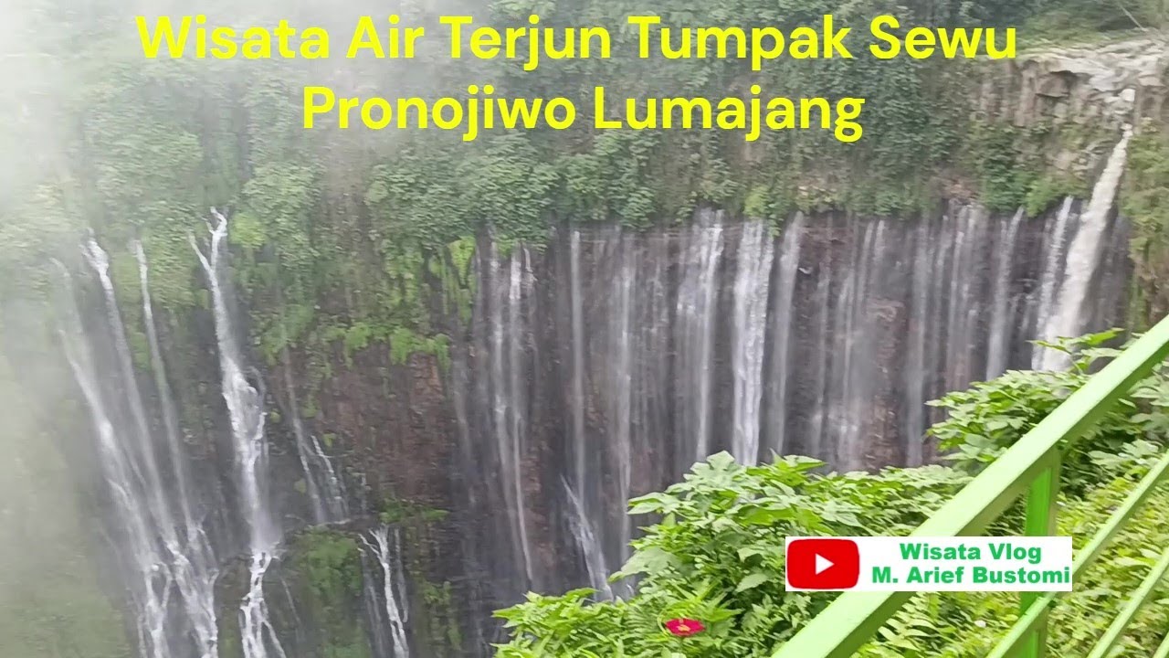 TUMPAK SEWU LUMAJANG: wisata air terjun dekat jalan raya Malang-Lumajang dan banyak wisatawan asing