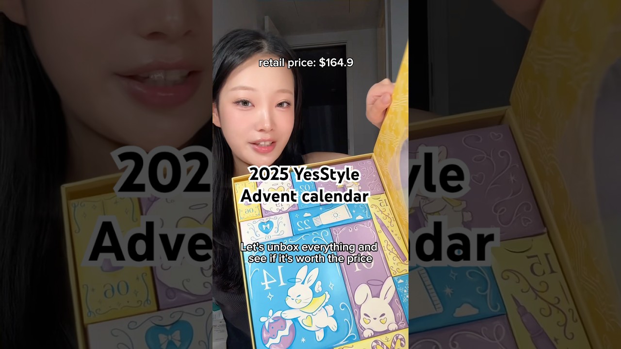 The 2025 YesStyle advent calendar is here! Is it worth it? #adventcalendar #koreanskincare #kbeauty