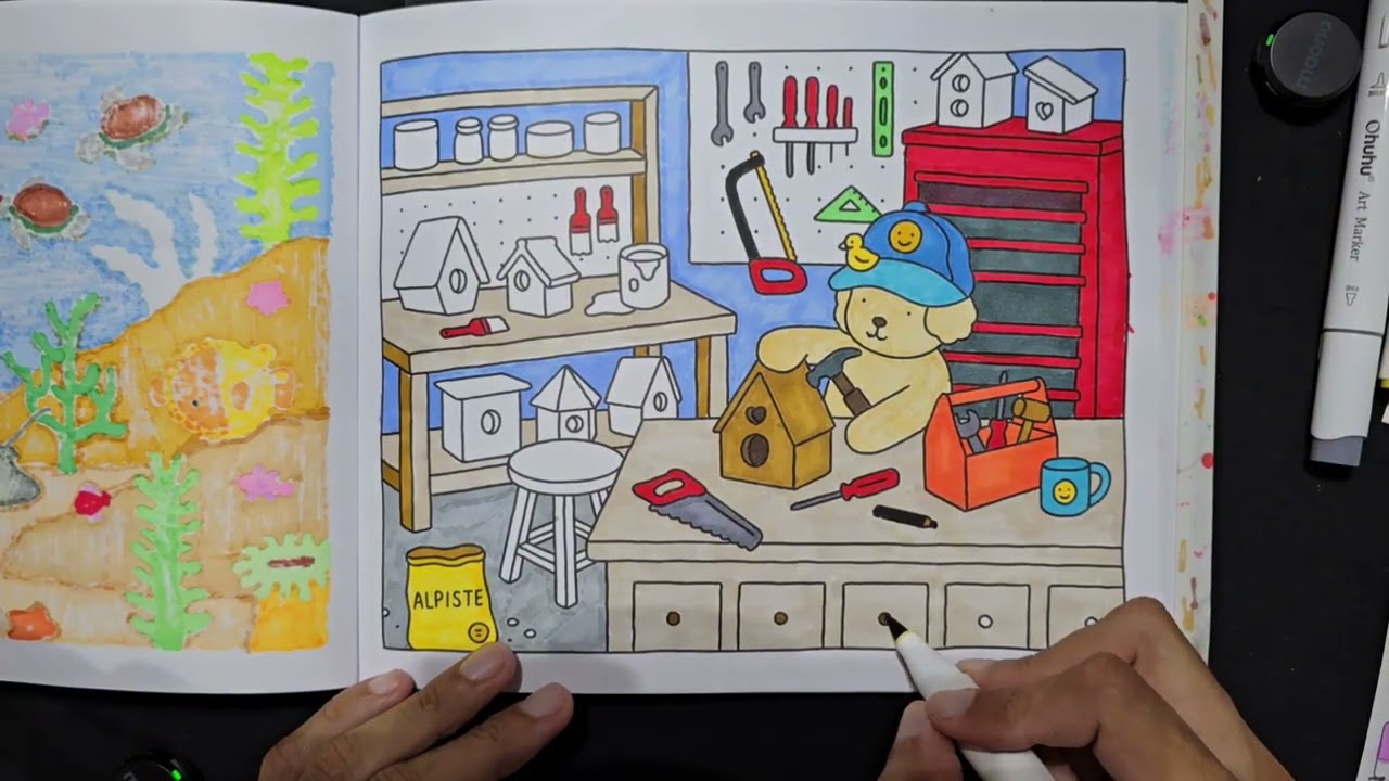 ASMR COLORINDO BOBBIE GOODS (parte 2)