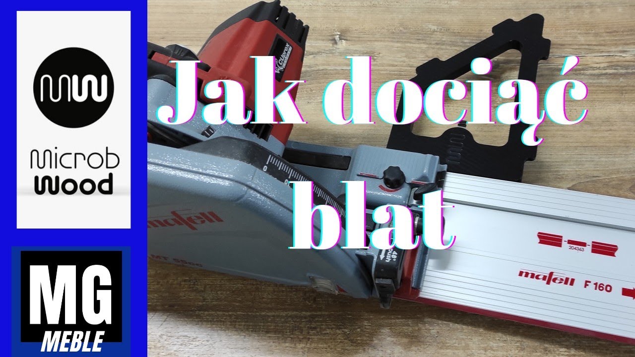 Jak dociąć blat bez odprysków! Przykładnica kątowa do listwy zagłębiarki od MICROB WOOD!