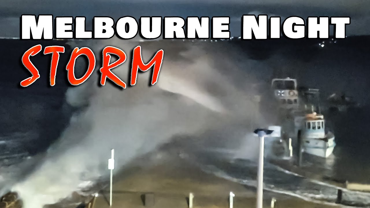 Melbourne Night Storm - Cyclonic Winds Impact Victoria - 2 Sep 2024