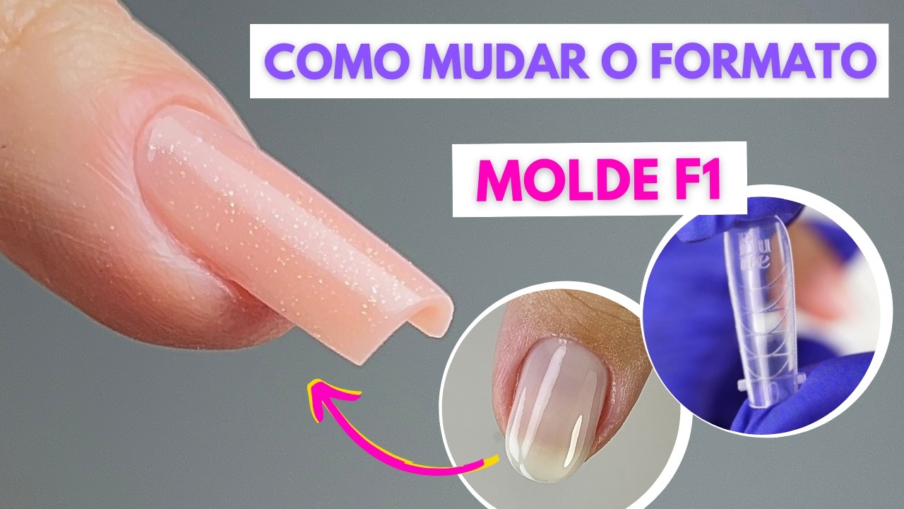 Alongamento com Mudança de Formato no Molde F1 (Como Fazer - Passo a Passo )