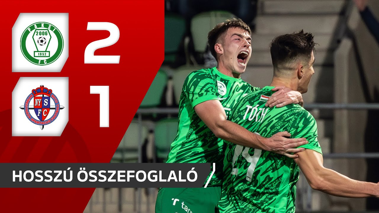 Fizz Liga: Paksi FC–Nyíregyháza Spartacus FC 2–1 | hosszú összefoglaló