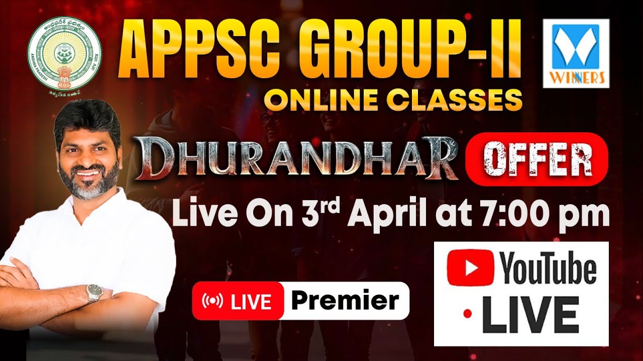 APPSC Group-2 2026 Online Classes | LIVE April 3 @ 7PM | Don&rsquo;t Miss! | Winners Online