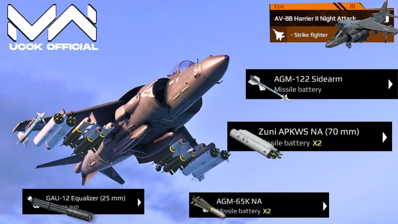 AV-8B Harrier II Night Attack Strike Fighter More Brutal Than J-35 😎| Modern Warships