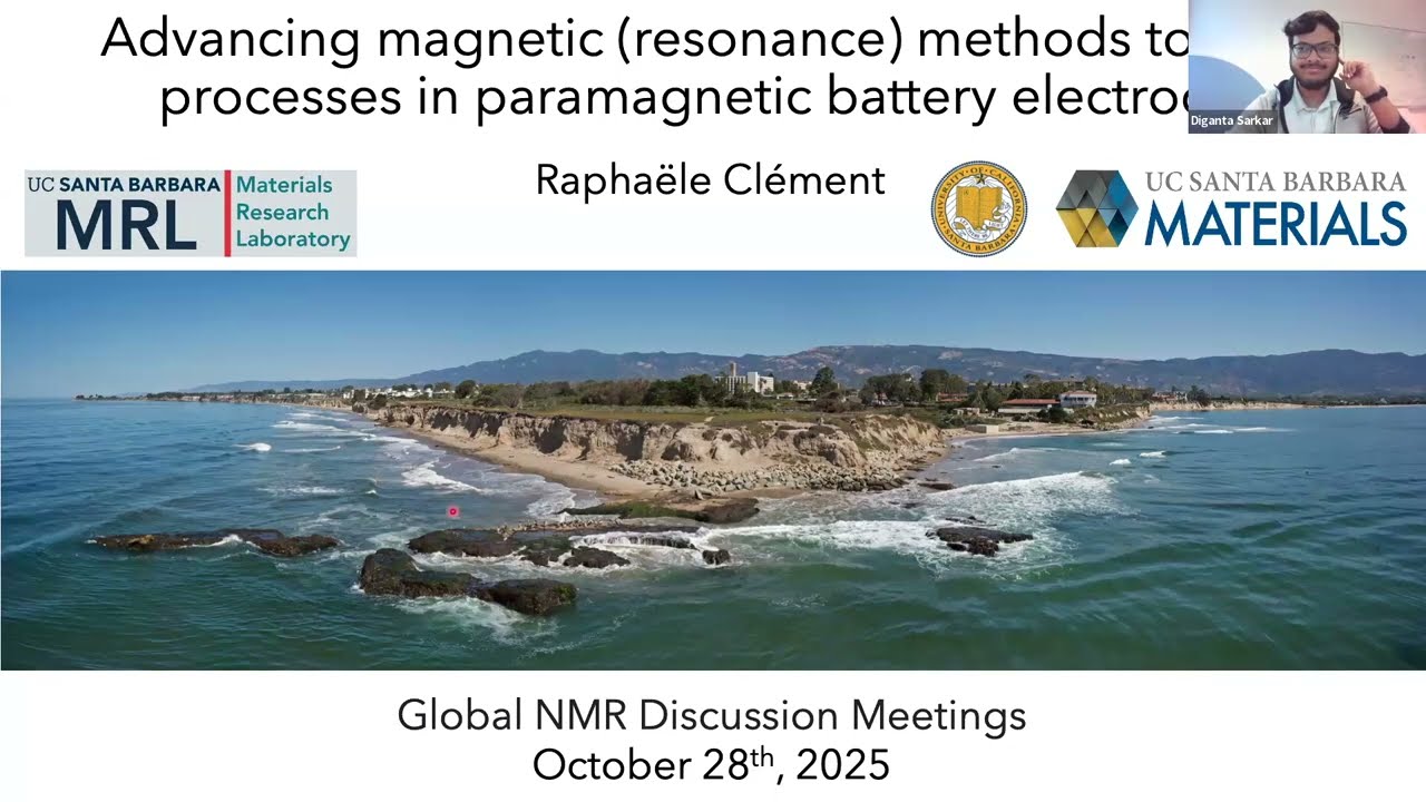Advancing MR Methods to Track Processes in Battery Electrodes | Prof. Raphaële Clément | Session 109