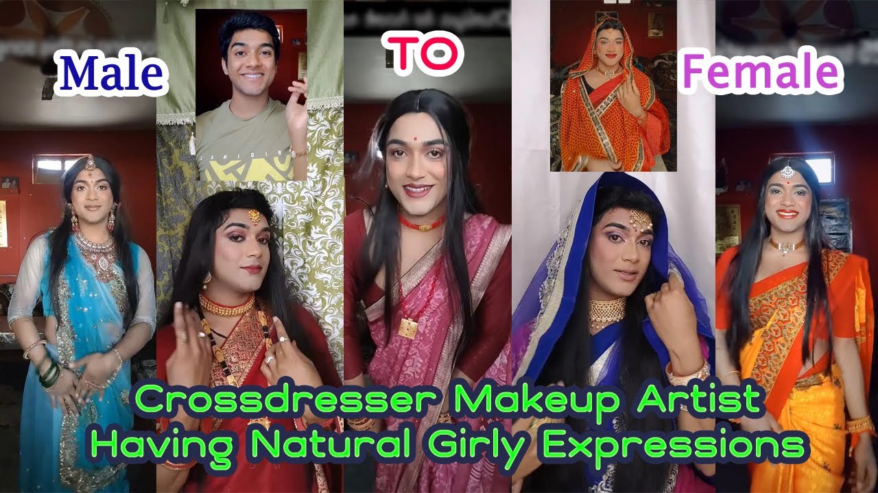 Boy to Girl crossdresser Makeup artist having Girly feelings & dance