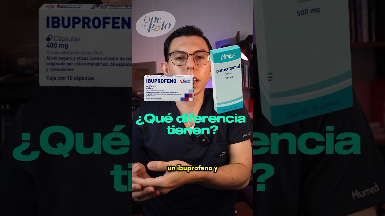 &iquest;Cuando usar paracetamol,ibuprofeno o aspirina? 🤔 (obvio consulta al doctor) #sabiasque #medicina
