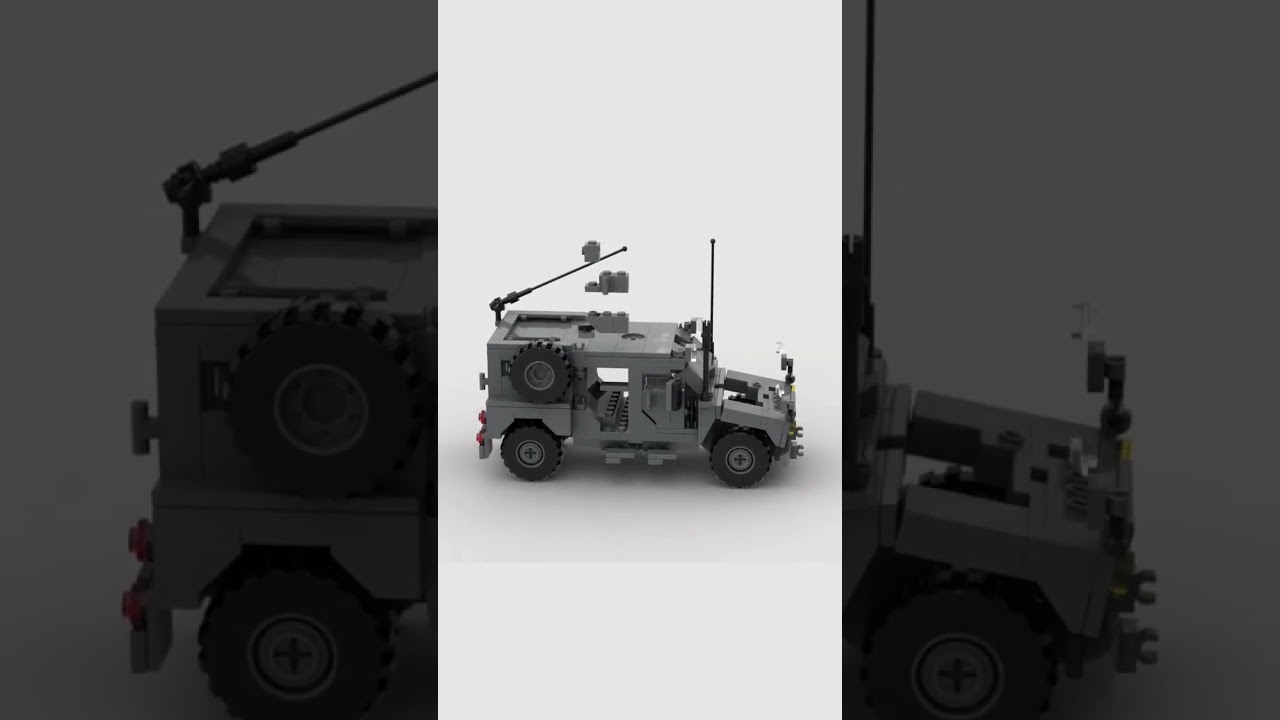 How to build the US Oshkosh armored vehicle (MRAP) - LEGO WARFARE